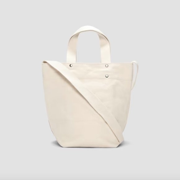 NWT Everlane Organic Cotton Canvas Mini Tote (Purse, Shoulder Bag, Lunch Bag) - Picture 9 of 16
